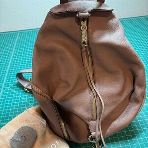 Rebecca Minkoff Julian Backpack Taupe EUC
